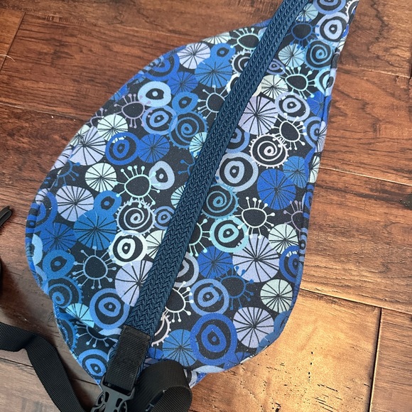 Blue and Black Patterned Sling Bag - Picture 2 of 3